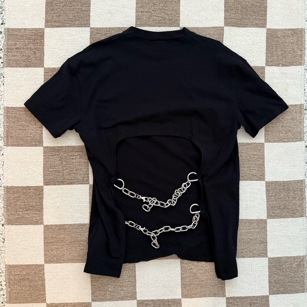 The Ragged Priest Black Chain Tee | Size M